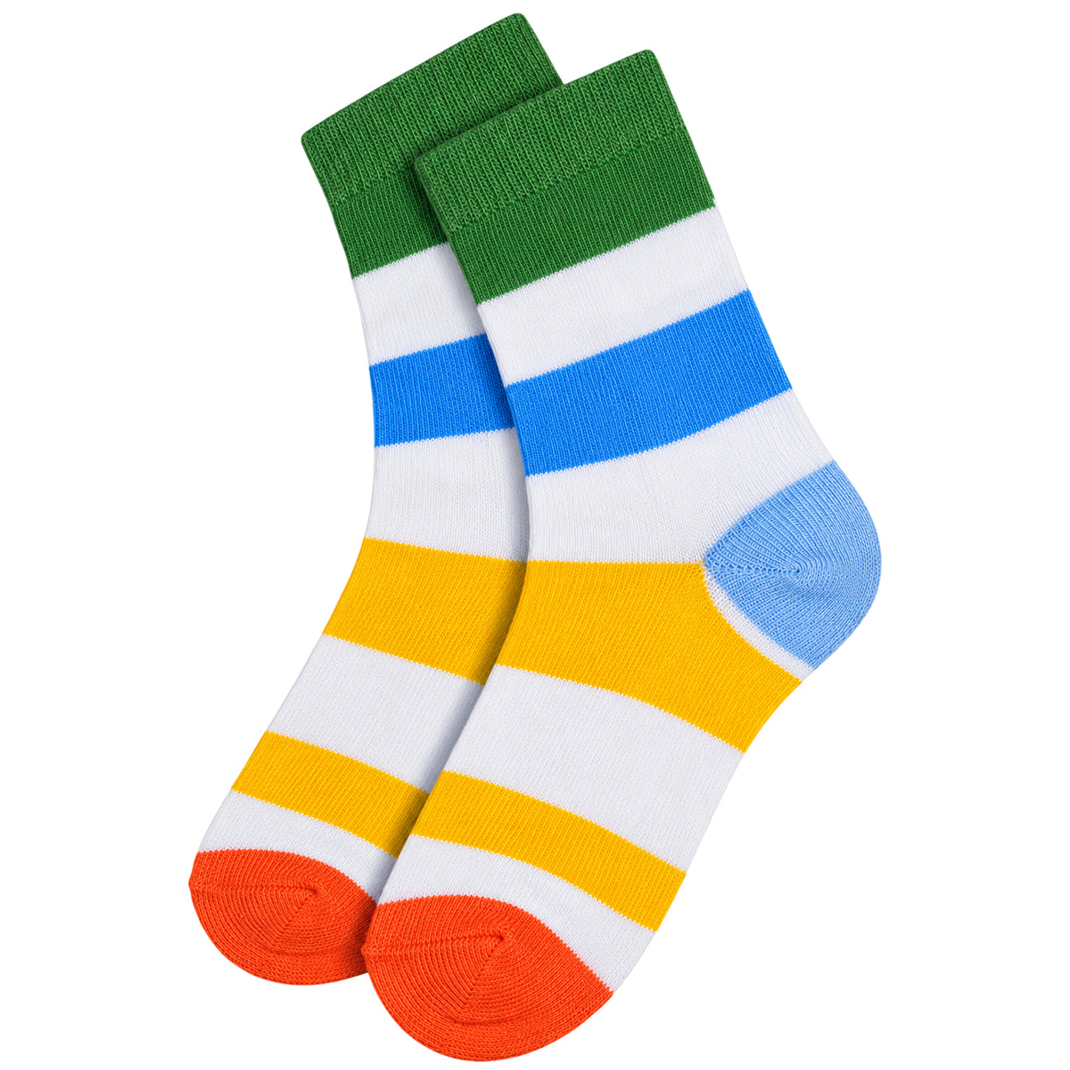 Kuchipoo Kids 100% Cotton Socks - Pack of 6