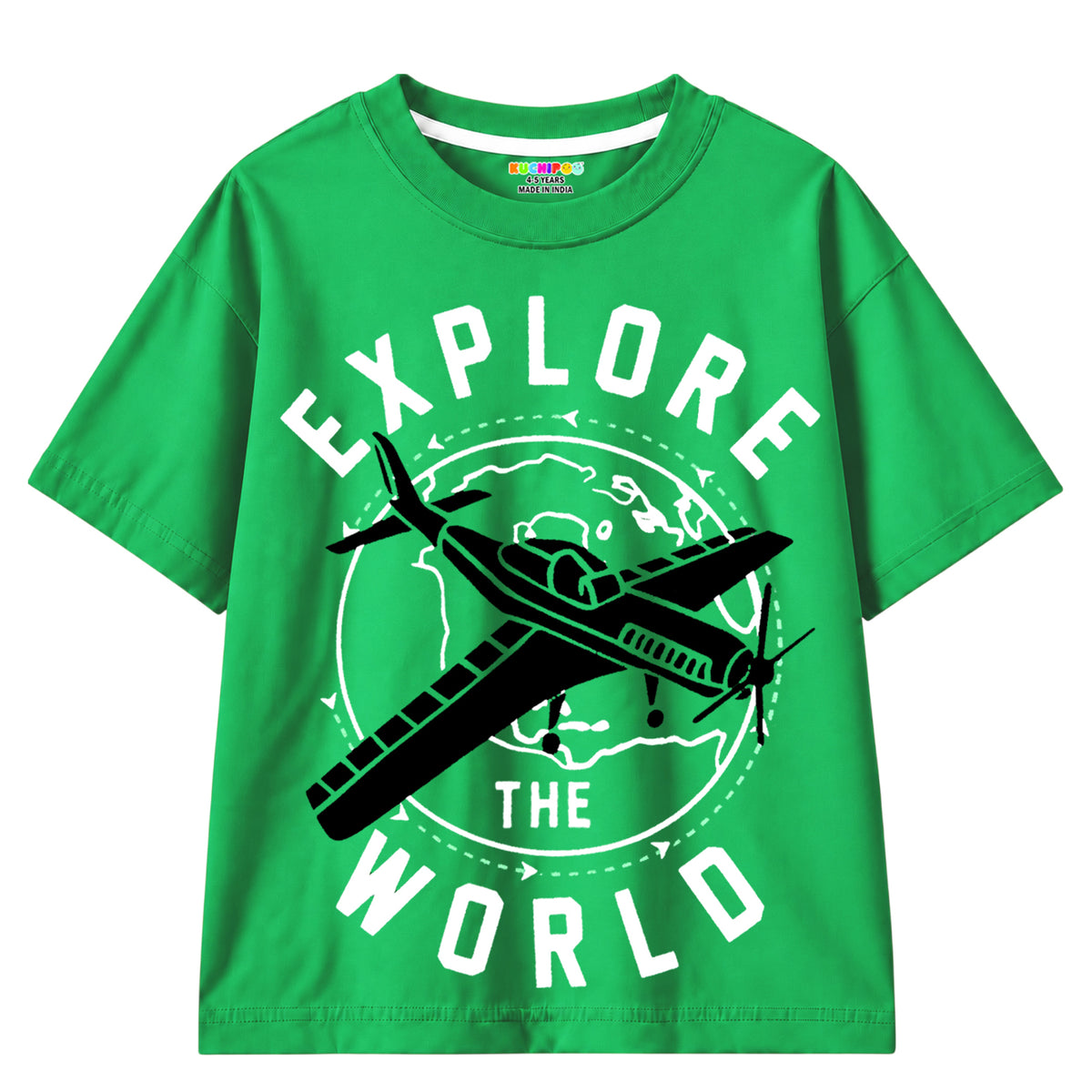 KUCHIPOO Boys Half Sleeves T-Shirts