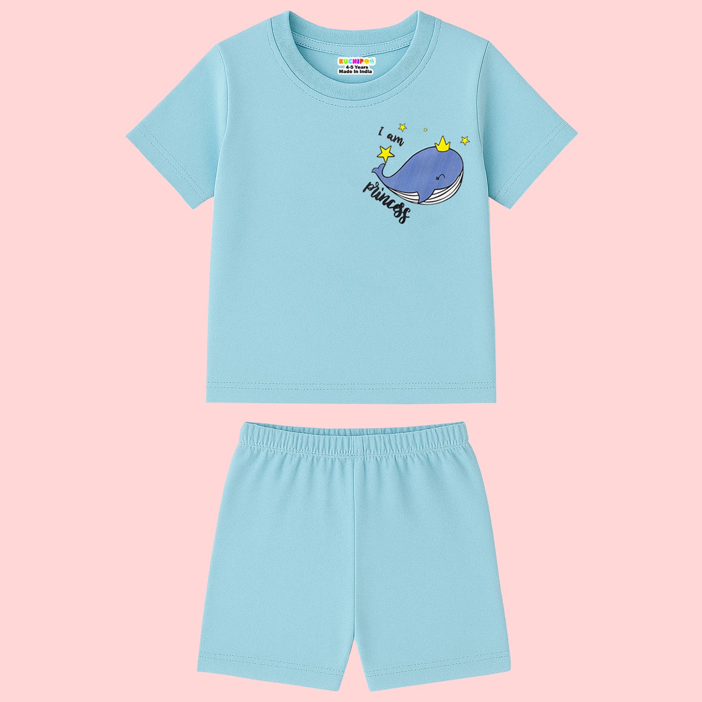 KUCHIPOO Baby Girls T-Shirts and Shorts Set