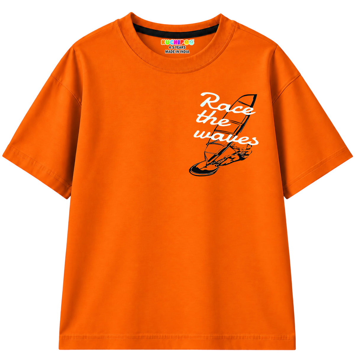 Kuchipoo Boys Half Sleeves Regular Fit Cotton T-Shirt