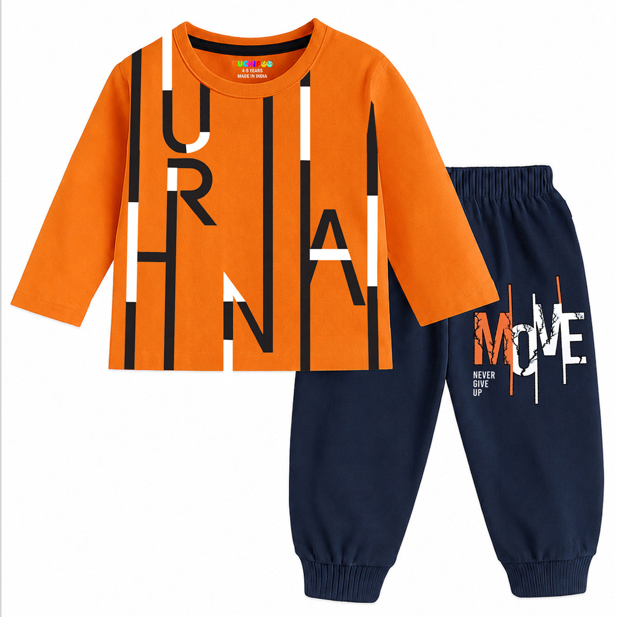 Kuchipoo Boys Cotton Printed T-Shirt & Pyjama Sets | Full Sleeve Regular Fit Casual Clothing Sets | Pack of 3