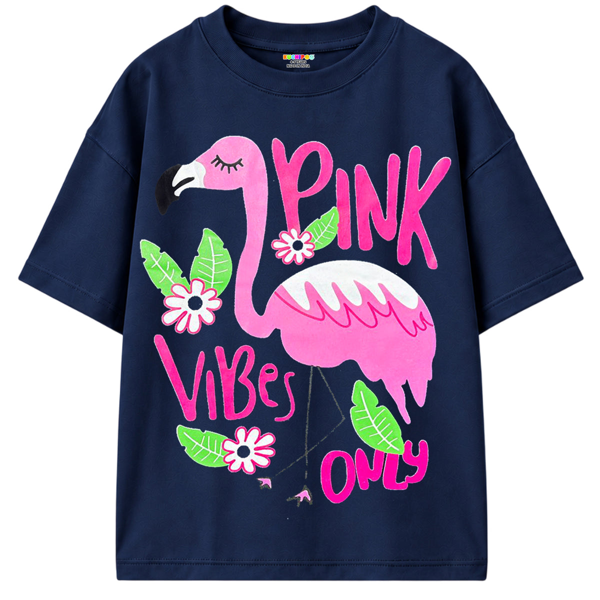 KUCHIPOO Girls Half Sleeves T-Shirts