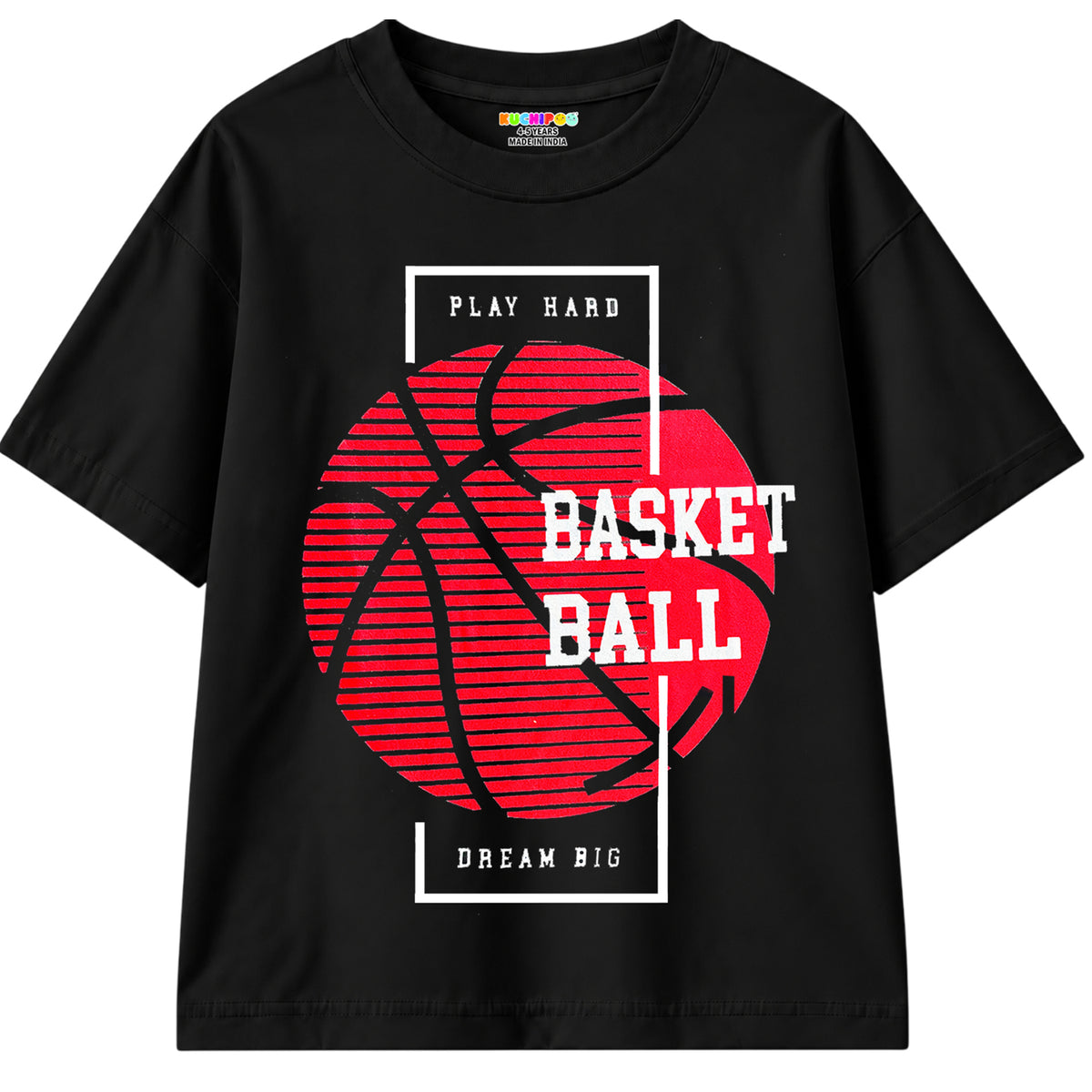 KUCHIPOO Boys Half Sleeves T-Shirts