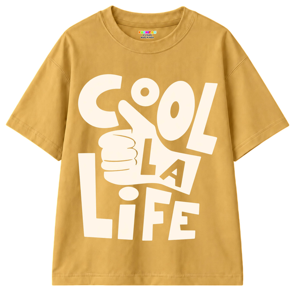 Kuchipoo Boys Cotton Printed T-Shirts | Half Sleeve Round Neck | Soft & Comfortable Casual Wear for Kids | Pack of 5