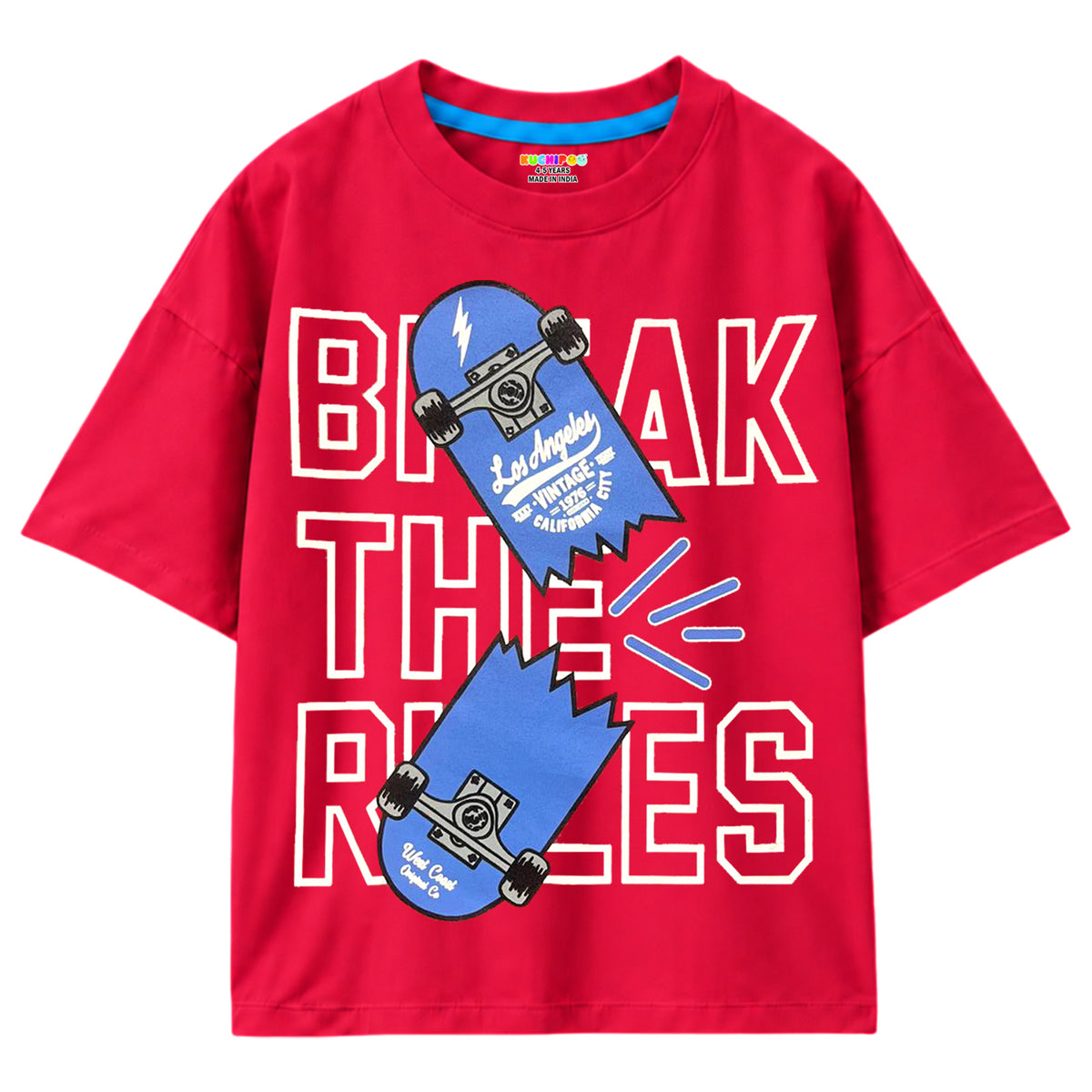 KUCHIPOO Boys Half Sleeves T-Shirts