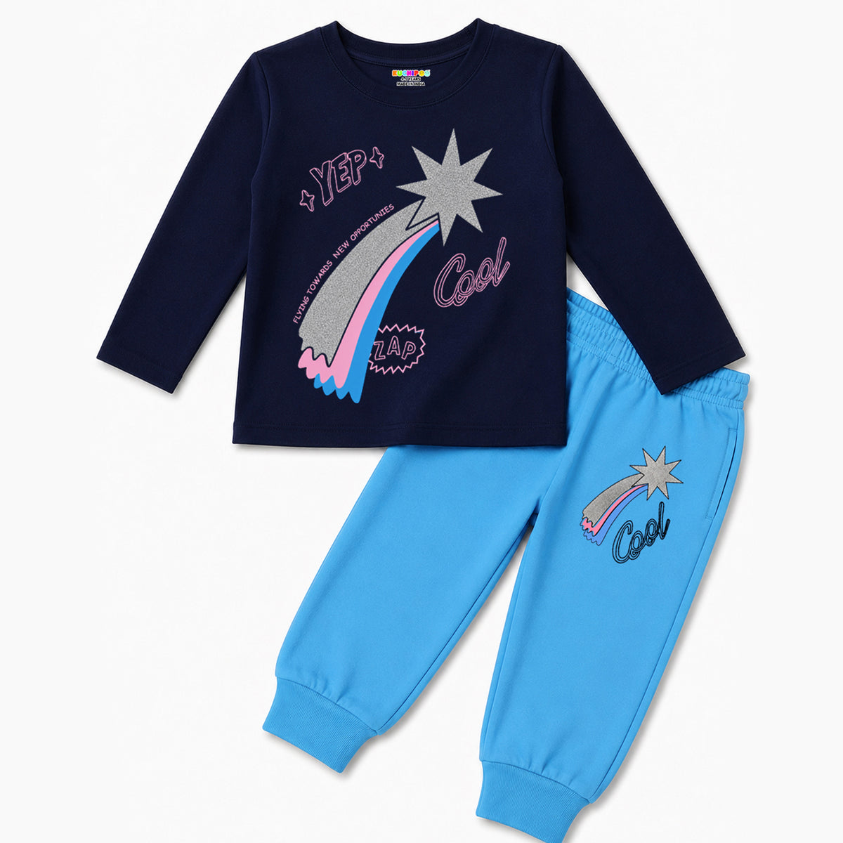 KUCHIPOO  Girls T-Shirts and Trackpants Set