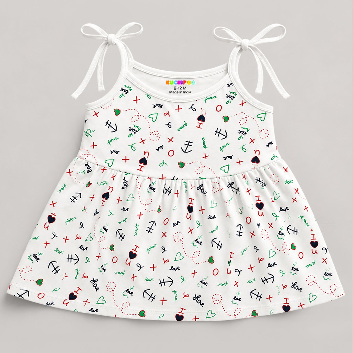 Kuchipoo Baby Girls 100% Cotton Frocks - Pack of 4