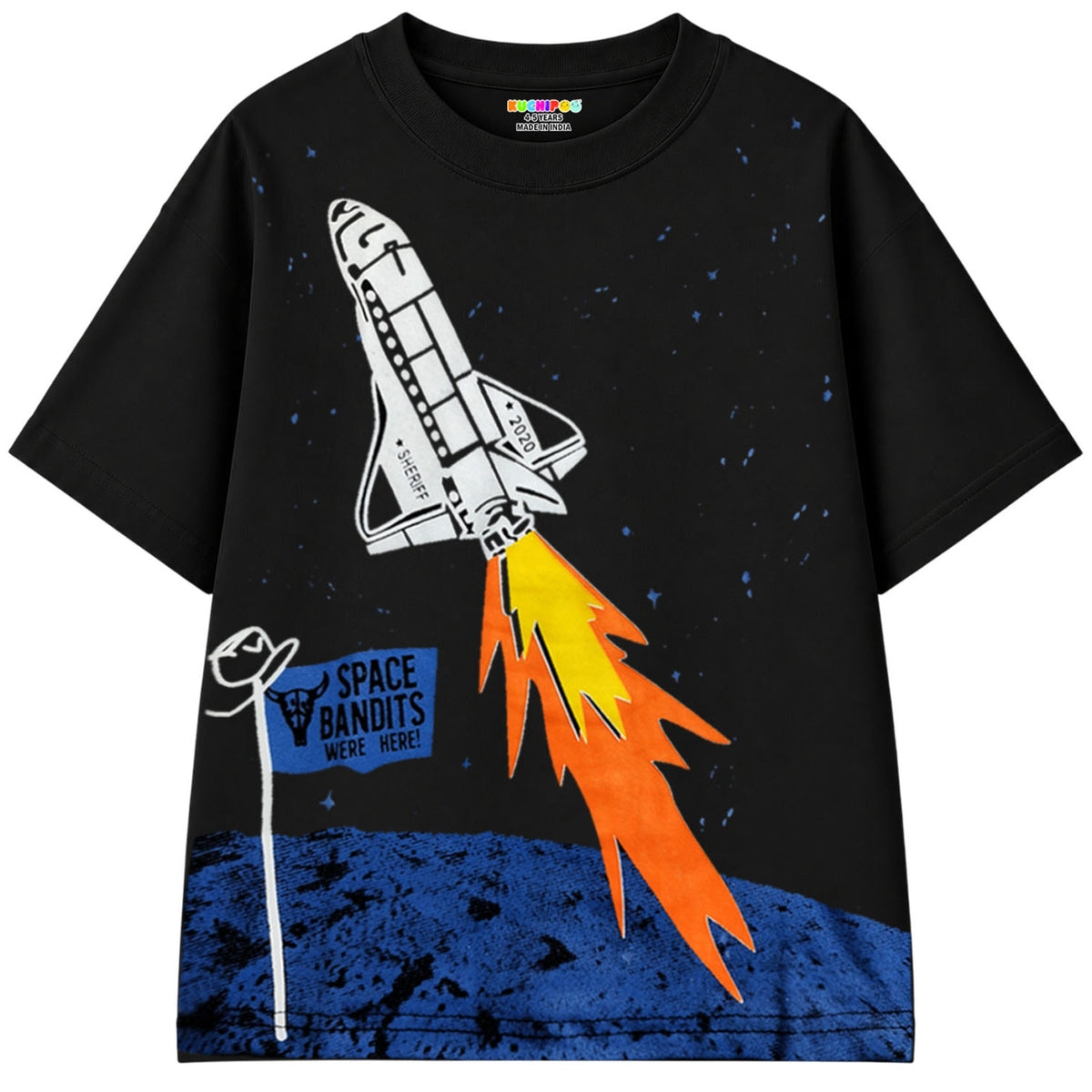 KUCHIPOO Boys Half Sleeves T-Shirts