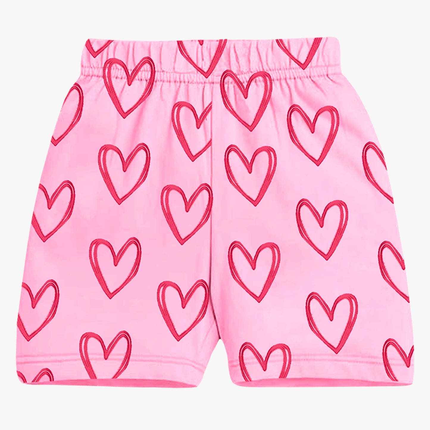Kuchipoo Girls Cotton Printed Shorts | Elastic Waist | Summer Wear Shorts for Kids | Pack of 5