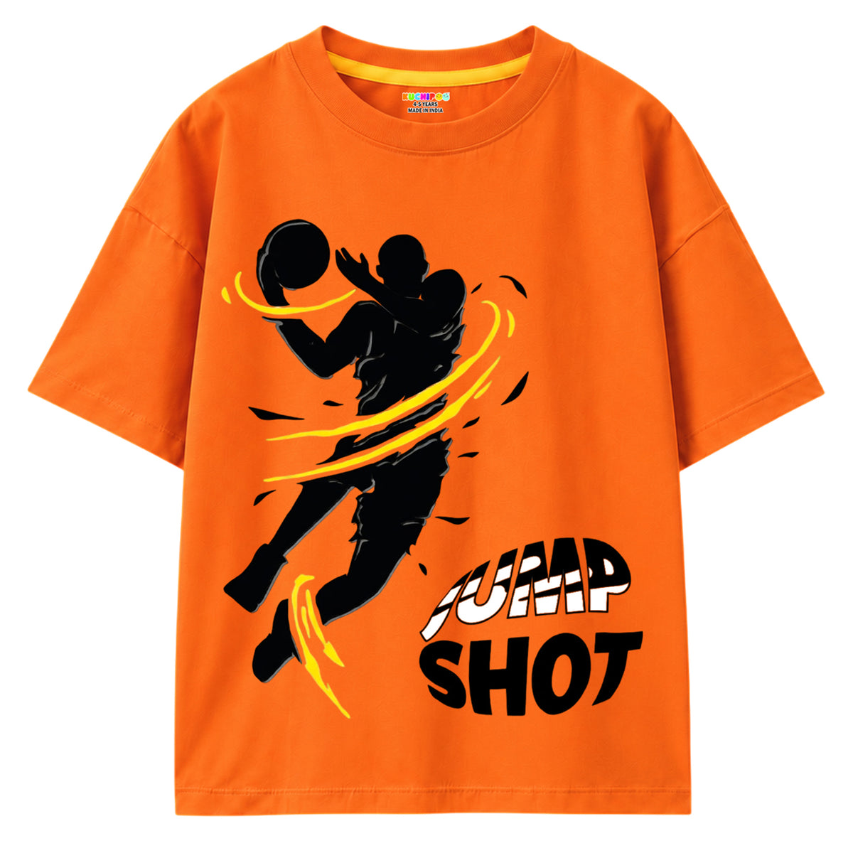 Kuchipoo Boys Cotton Printed T-Shirts | Half Sleeve Round Neck | Soft & Comfortable Casual Wear for Kids | Pack of 5