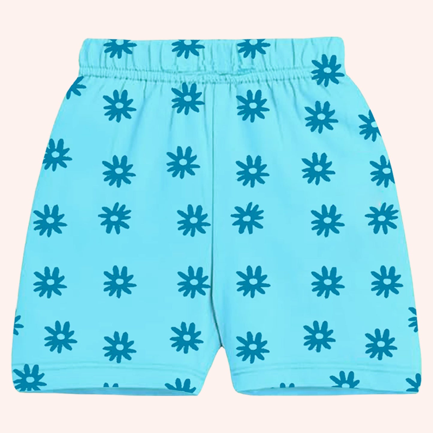 Kuchipoo Girls Cotton Printed Shorts | Elastic Waist | Summer Wear Shorts for Kids - Pack of 5