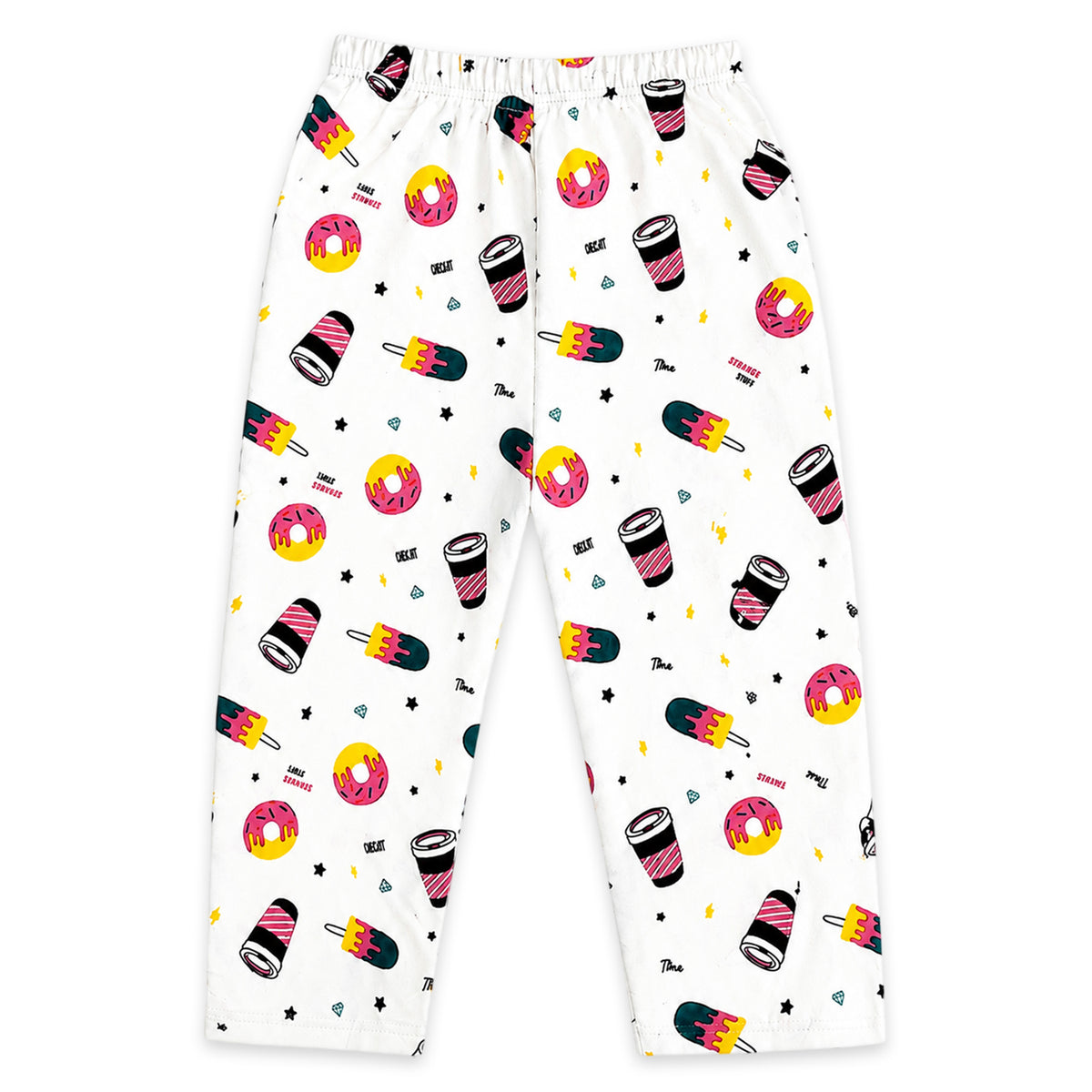 Kuchipoo Boys and Girls 100% Cotton Pajamas Combo | Soft Elastic Waist | Cute Animal Prints | Everyday Wear | Pack of 5