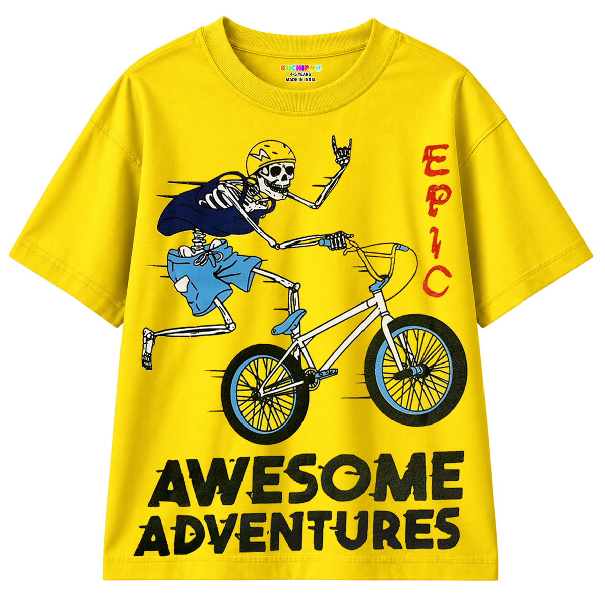 KUCHIPOO Boys Half Sleeves T-Shirts