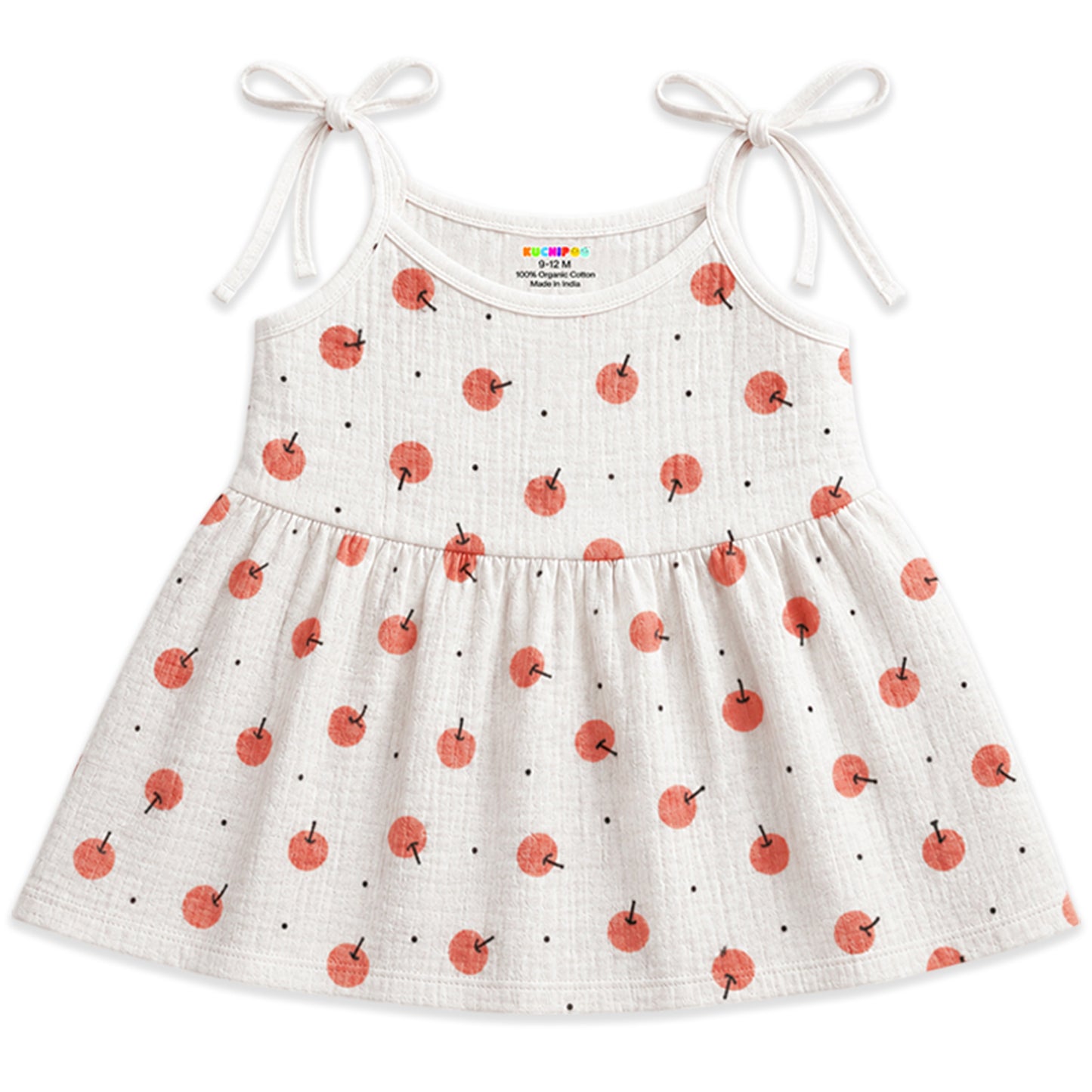 Kuchipoo Baby Girls 100% Muslin Cotton Frocks - Pack of 5