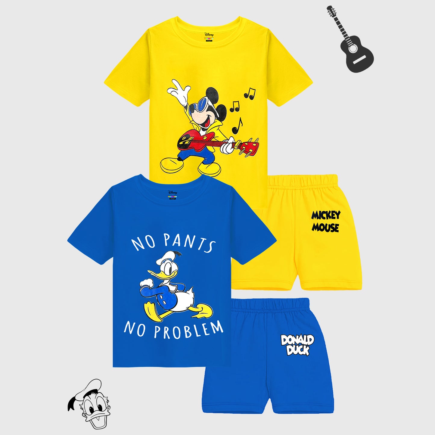 KUCHIPOO © Disney BOYS HALF SLEEVES T-SHIRTS AND SHORTS SET