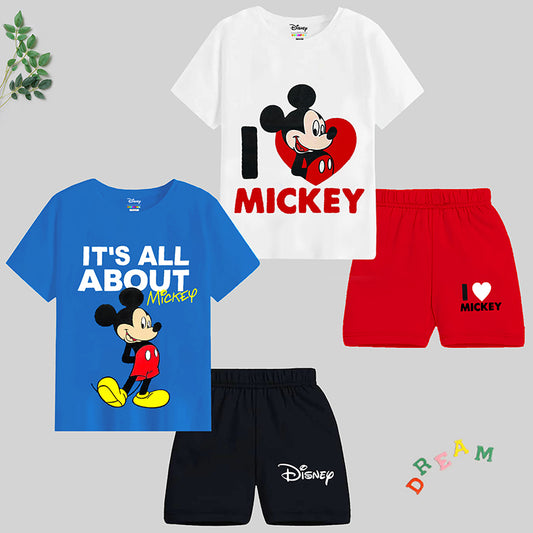 KUCHIPOO © Disney BOYS HALF SLEEVES T-SHIRTS AND SHORTS SET