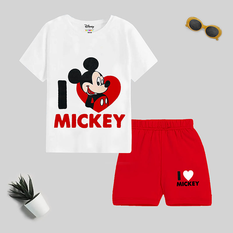 KUCHIPOO © Disney BOYS HALF SLEEVES T-SHIRTS AND SHORTS SET