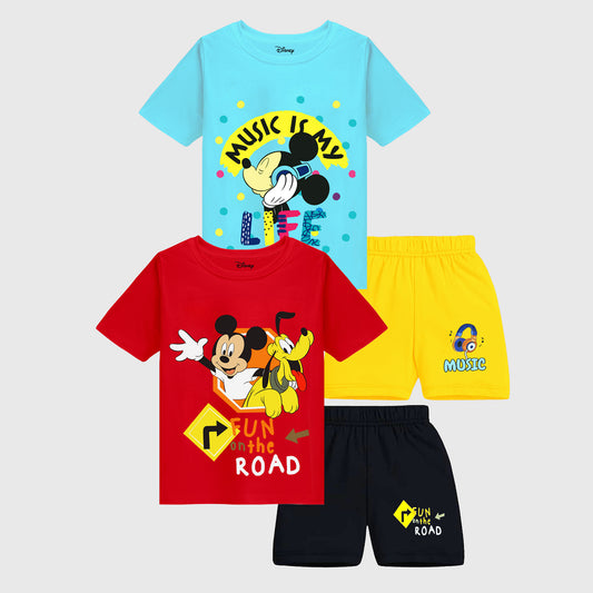 KUCHIPOO © DISNEY  BOYS HALF SLEEVES T-SHIRTS AND SHORTS SET