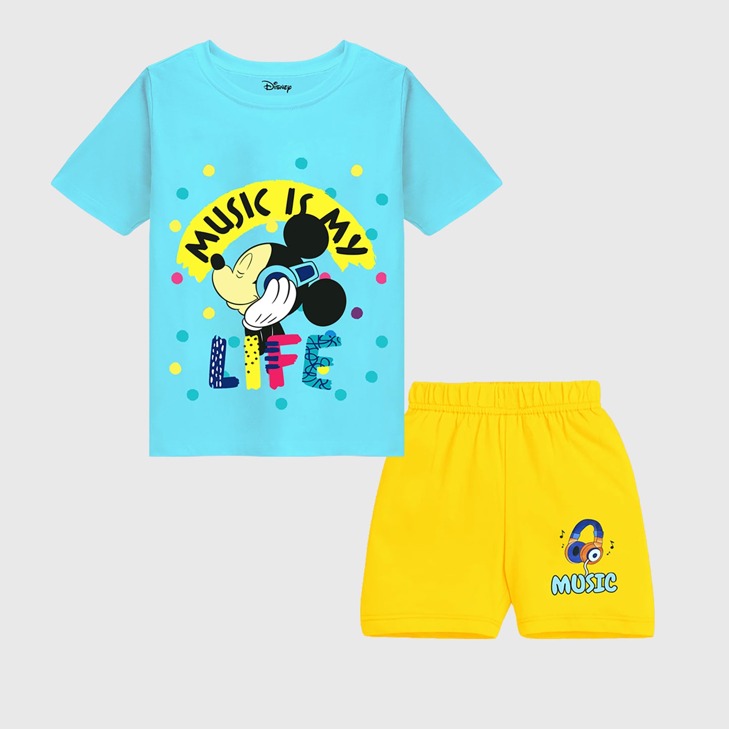 KUCHIPOO © DISNEY  BOYS HALF SLEEVES T-SHIRTS AND SHORTS SET