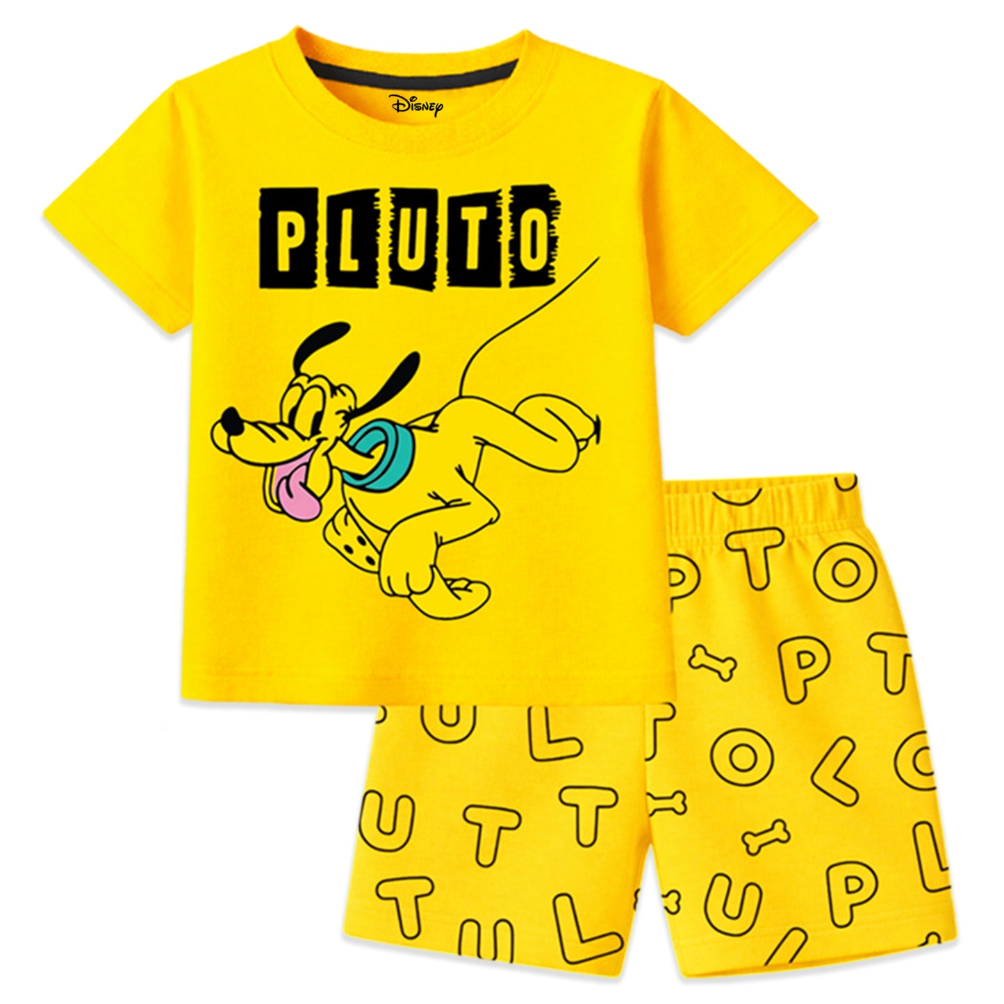 Kuchipoo © Disney Boys Regular Fit Cotton T-Shirts and Shorts Set | Pack of 3