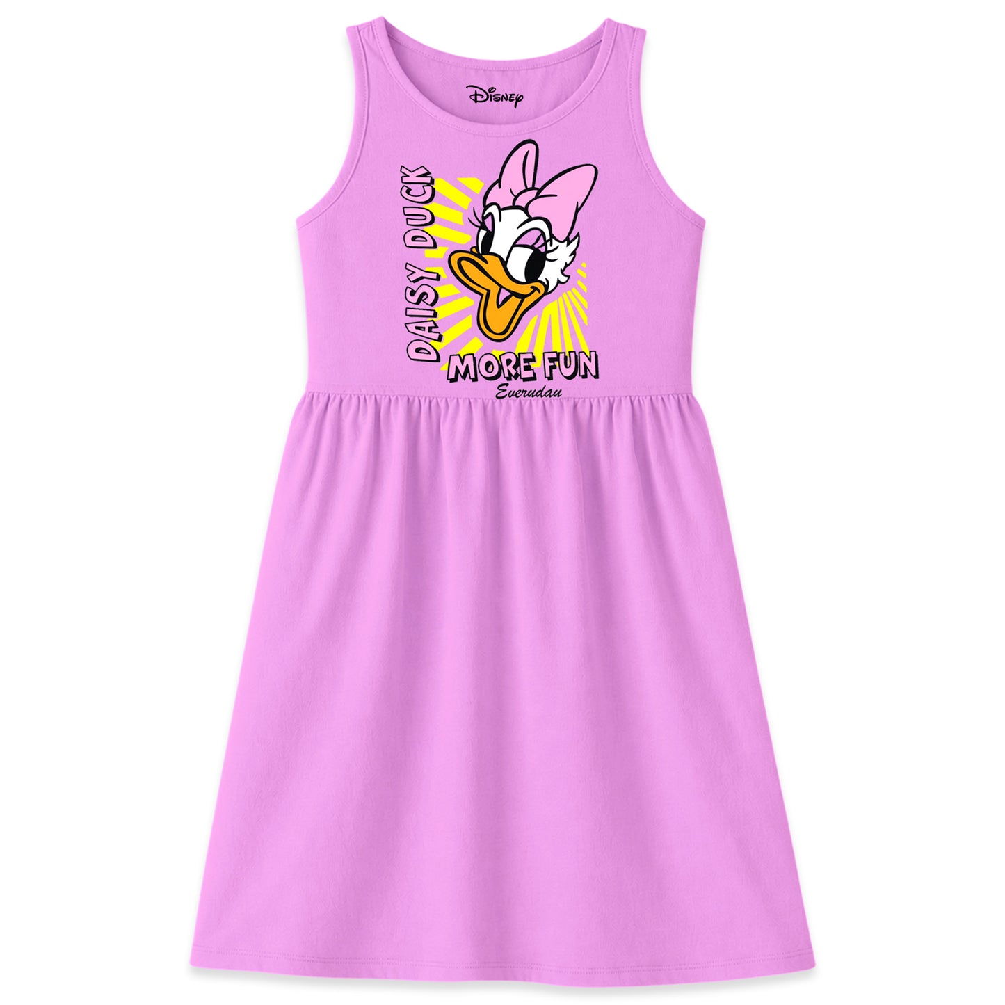 Kuchipoo © Disney Girls Minnie Mouse Printed Sleeveless Cotton Dress Combo | Cute Graphic Summer Casual Frock Set | Pack of 3