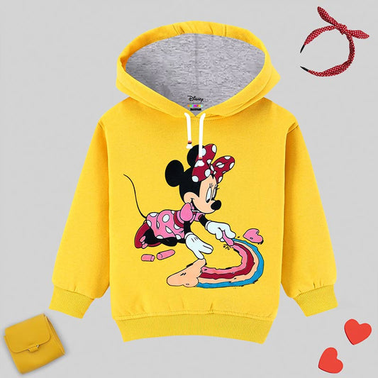 Kuchipoo © Disney Girls Regular Fit Winterwear Sweatshirt Multi-Colored