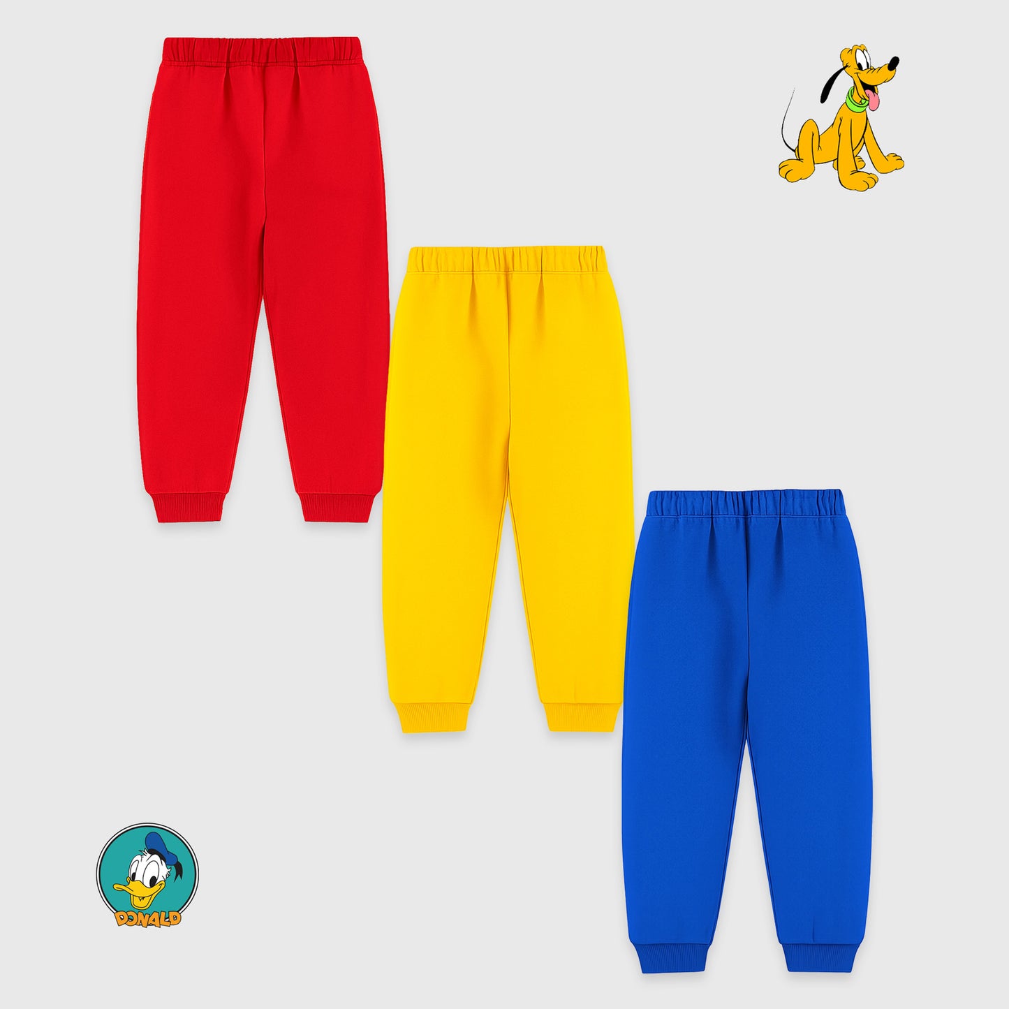 Kuchipoo © Disney Boys Cotton Track Pants - Pack of 3