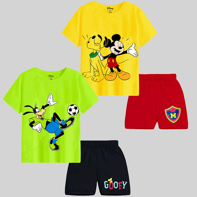 KUCHIPOO © DISNEY BOYS HALF SLEEVES T-SHIRTS AND SHORTS SET