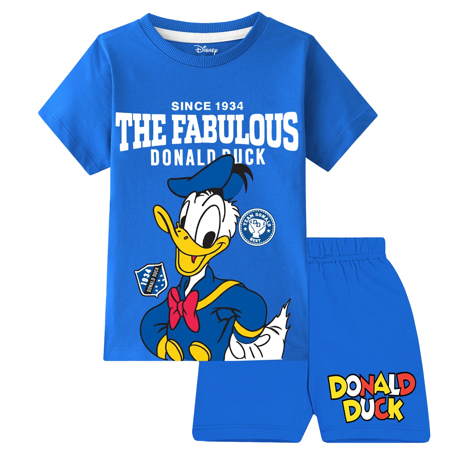 Kuchipoo © Disney Boys Regular Fit Cotton T-Shirts and Shorts Set - Pack of 3