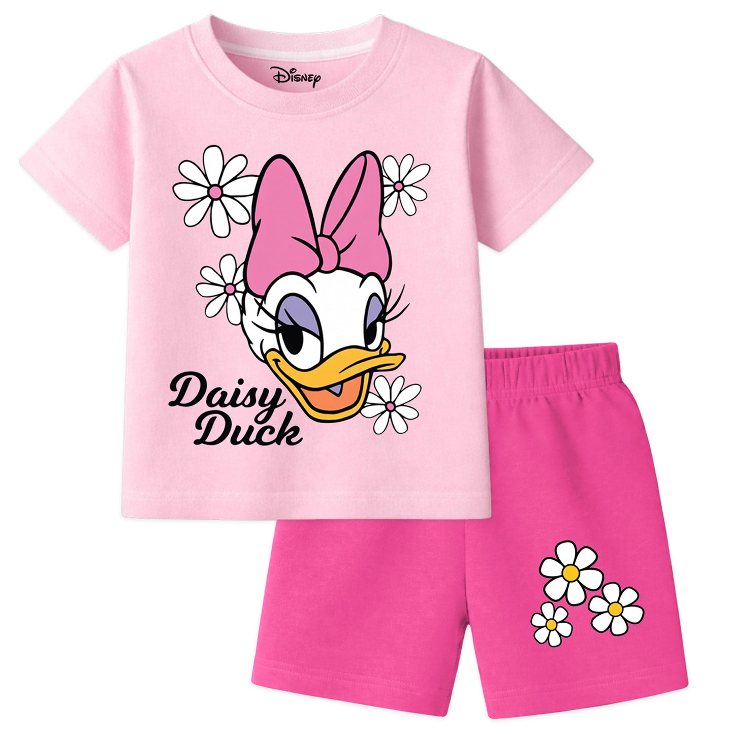 Kuchipoo © Disney Girls Regular Fit Cotton T-Shirts and Shorts Set - Pack of 3