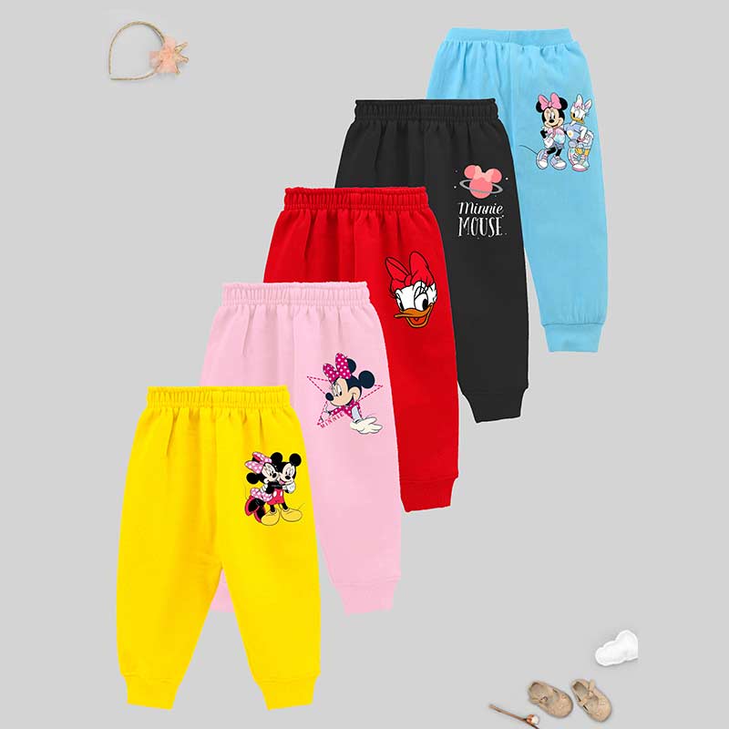 KUCHIPOO © Disney Regular Fit Baby Girls Pyjamas - Pack of 5