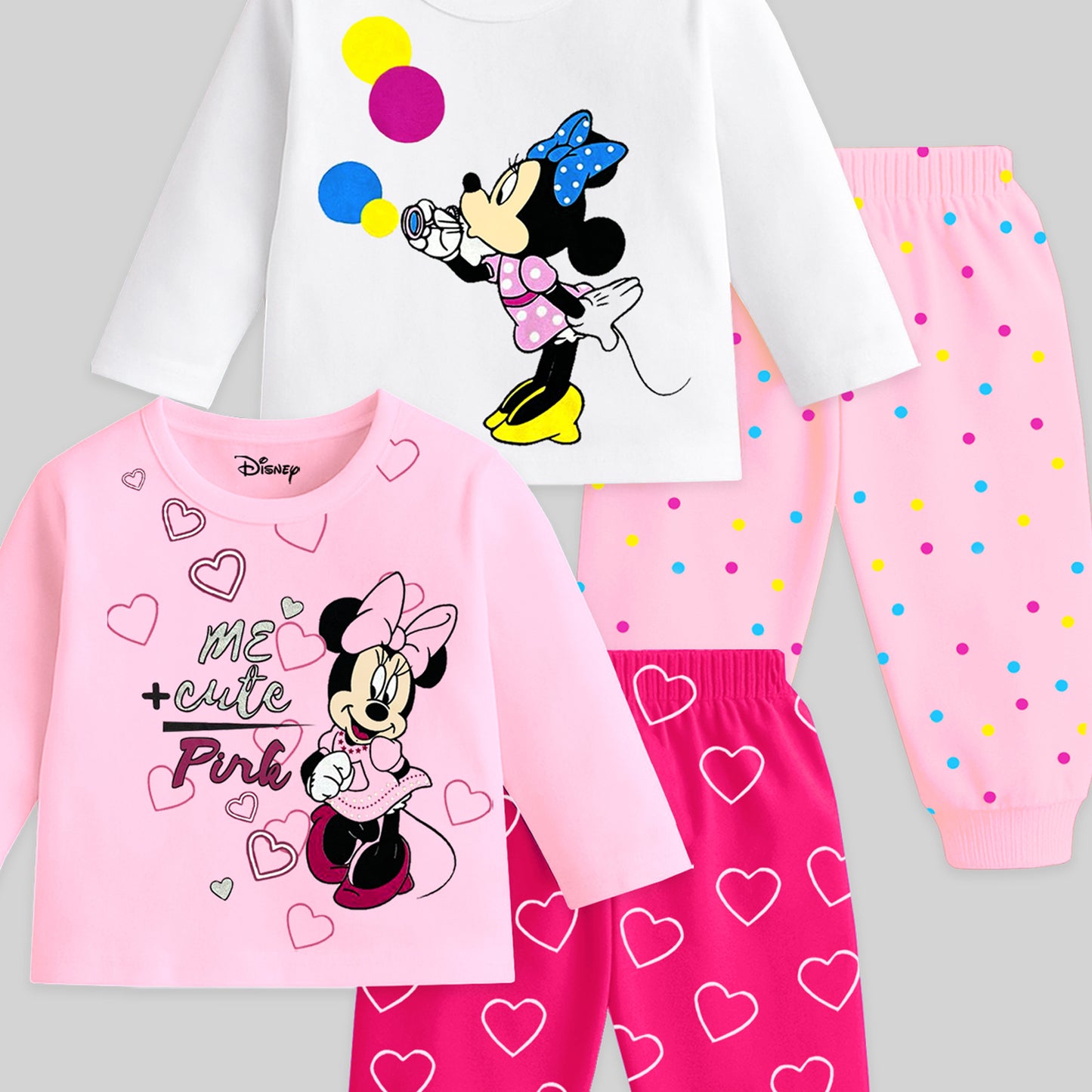 KUCHIPOO Â© Disney Baby Girls T-Shirts and Pyjamas Set