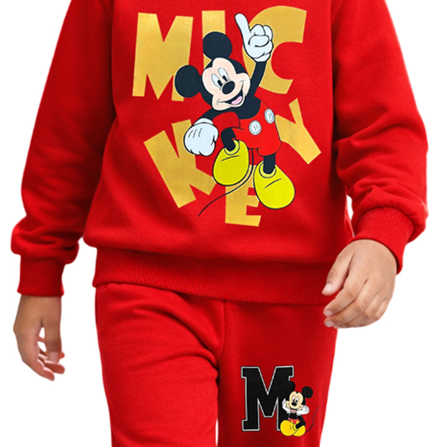 Kuchipoo Â© Disney Boys Sweatshirt and Jogger Set with Pocket | Mickey Mouse Winterwear