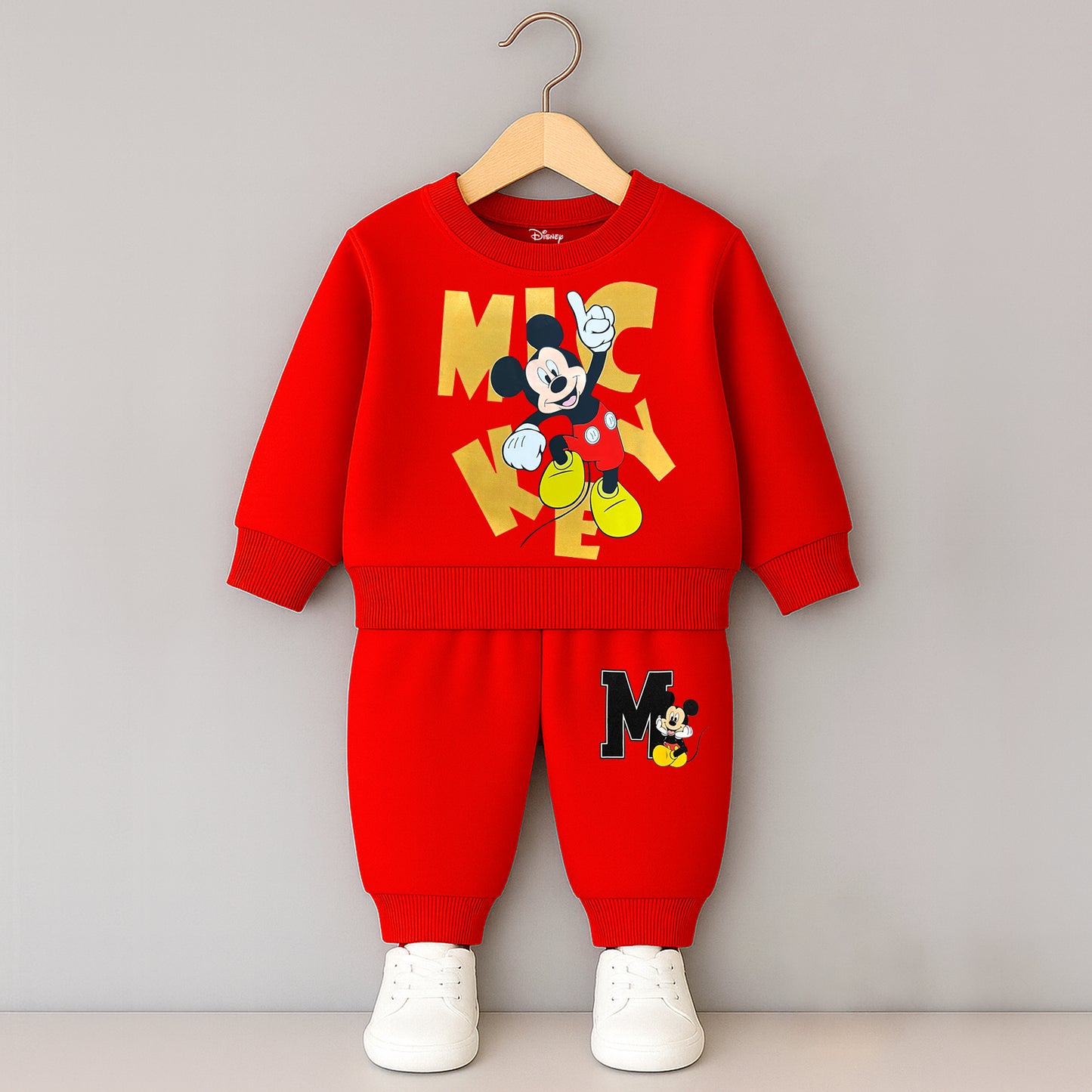 Kuchipoo © Disney Boys Sweatshirt and Jogger Set with Pocket | Mickey Mouse Winterwear