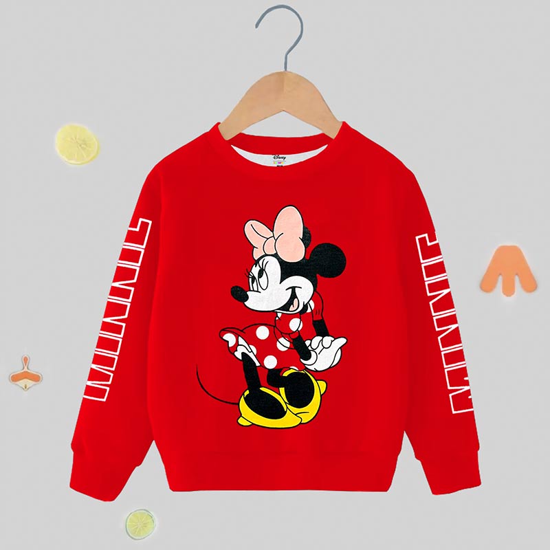 Kuchipoo © Disney Girls Regular Fit Winterwear Sweatshirt Multi-Colored