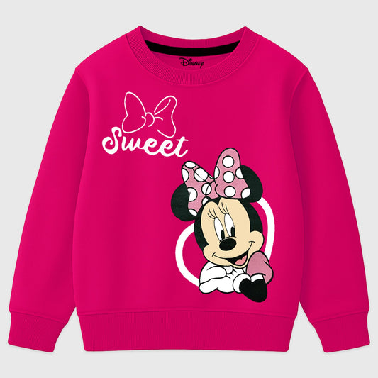 Kuchipoo Â© Disney Girls Regular Fit Winterwear Sweatshirt