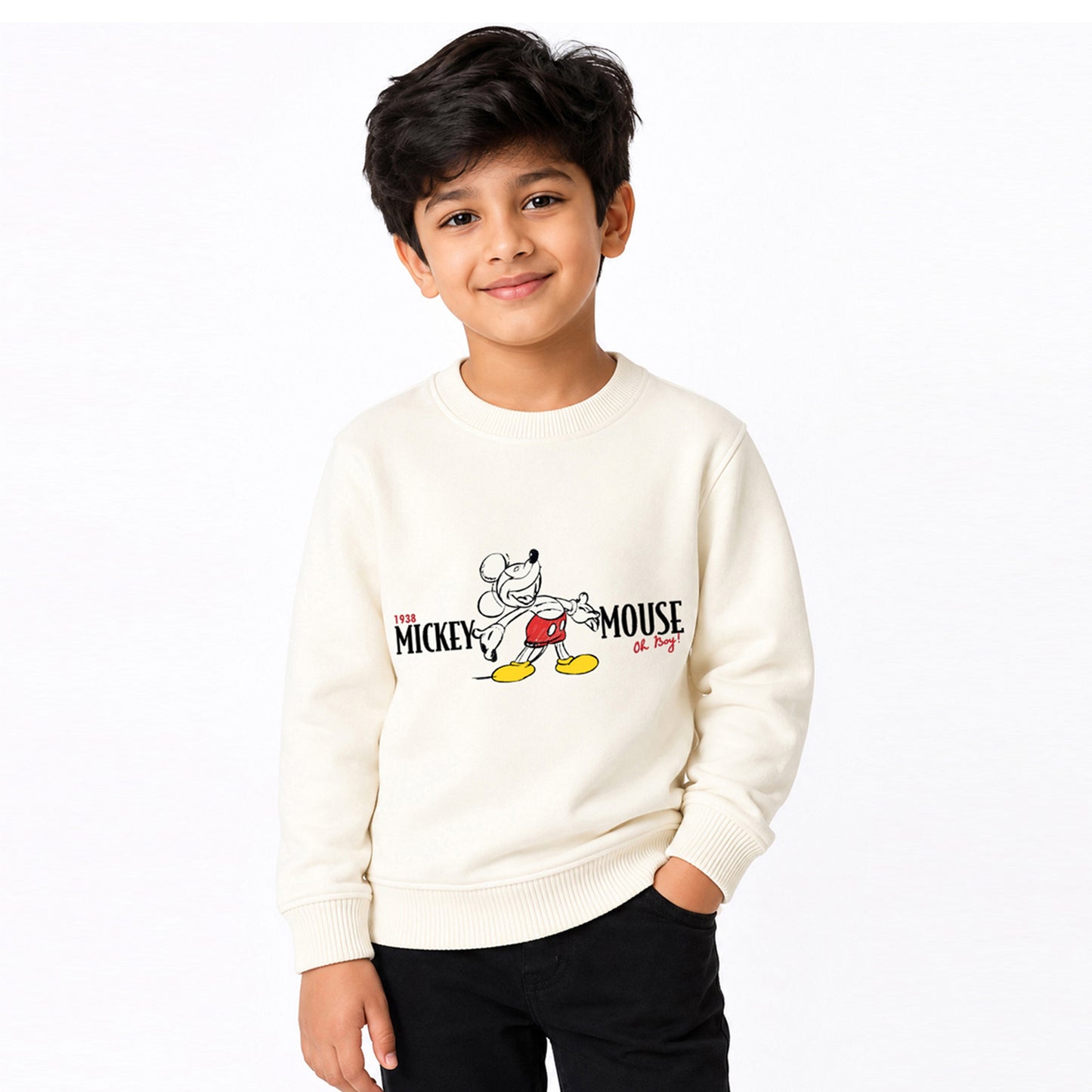 Kuchipoo © Disney Boys Regular Fit Winterwear Sweatshirt