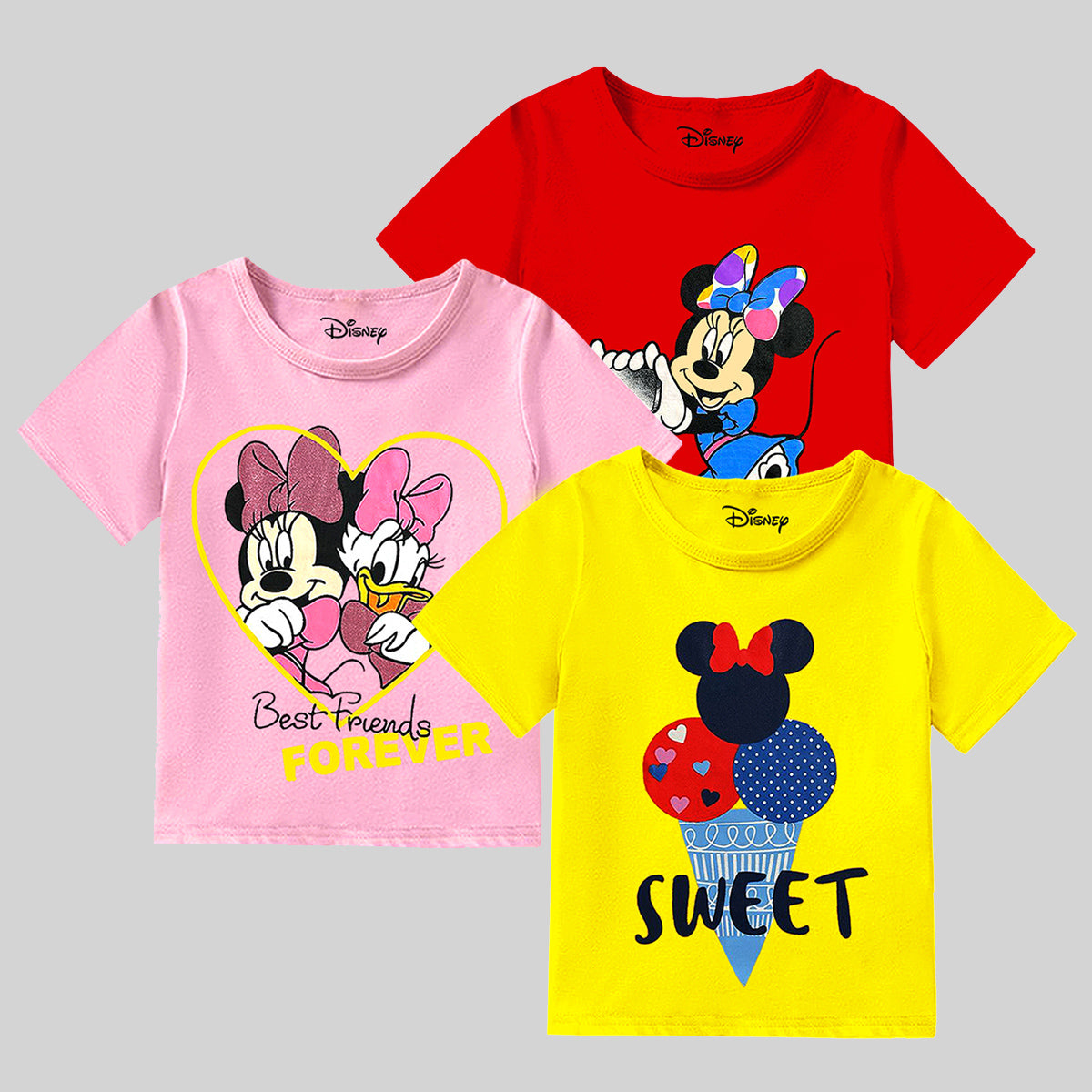KUCHIPOO © DISNEY GIRLS HALF SLEEVES T-SHIRTS