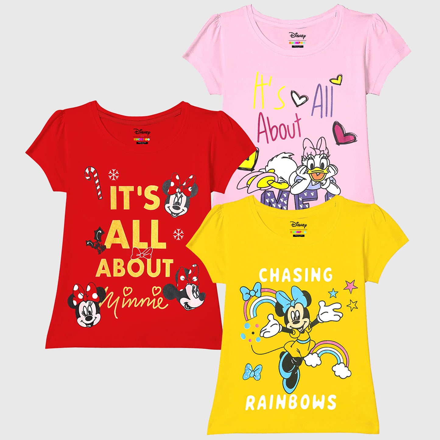 KUCHIPOO © DISNEY GIRLS HALF SLEEVES T-SHIRTS