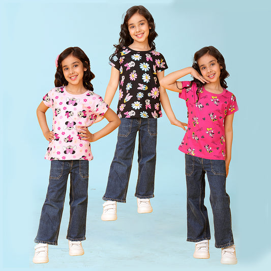 KUCHIPOO © DISNEY GIRLS HALF SLEEVES T-SHIRTS