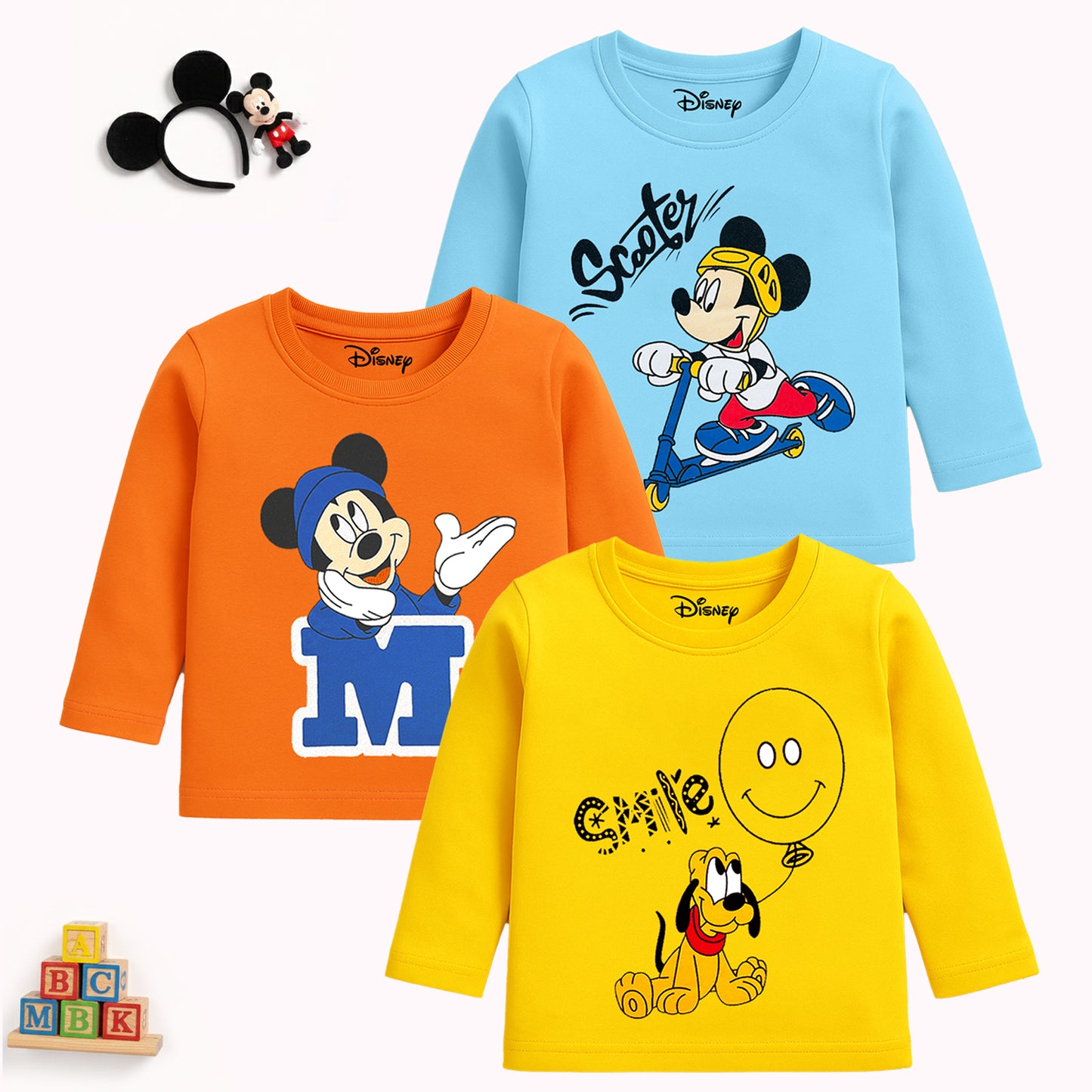 KUCHIPOO Â© DISNEY Baby Boys and Baby Girls Full Sleeves T-Shirts