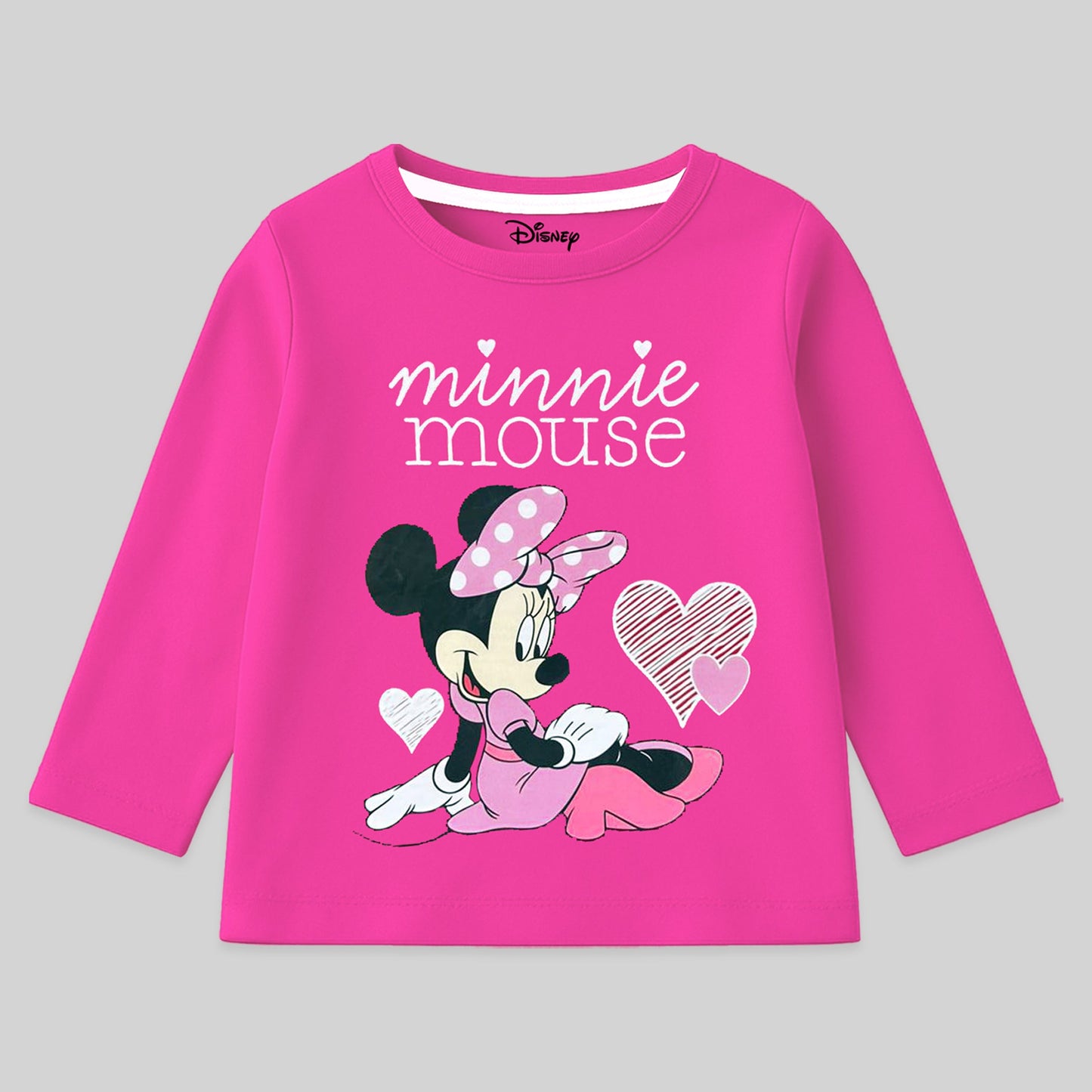 Kuchipoo Â© Disney Girls Full Sleeves Cotton T-Shirt - Pack of 4