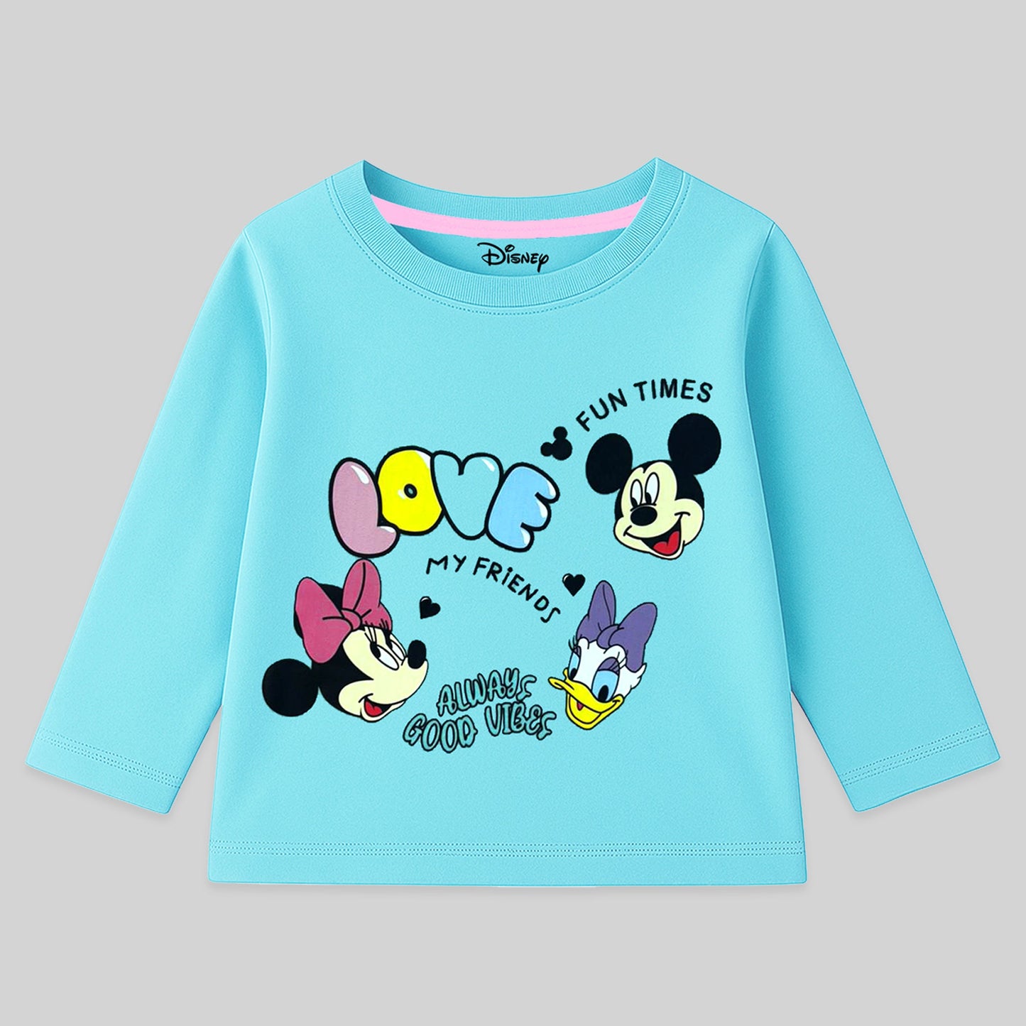 Kuchipoo Â© Disney Girls Full Sleeves Cotton T-Shirt - Pack of 4