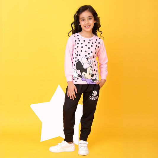 KUCHIPOO  @DISNEY Girls T-Shirts and Trackpants Set