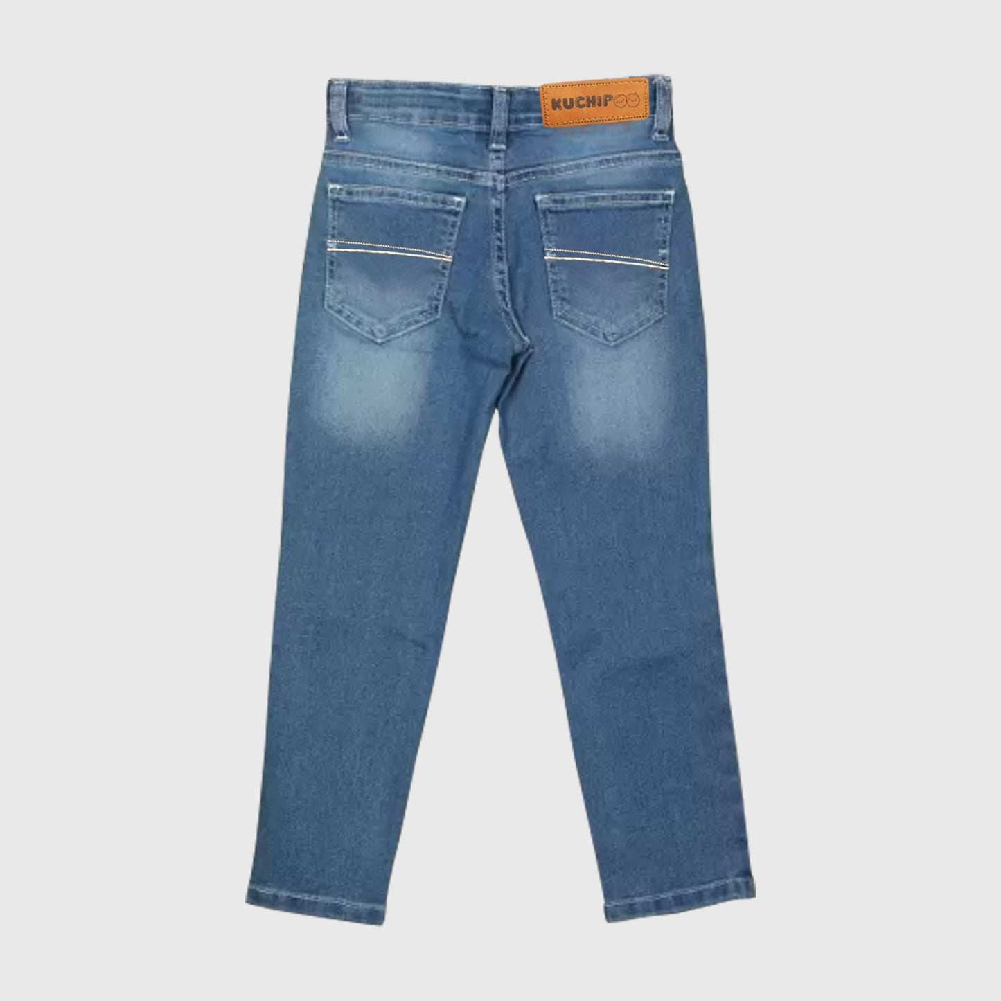 Kuchipoo Boys and Girls Regular Fit Denim Jeans