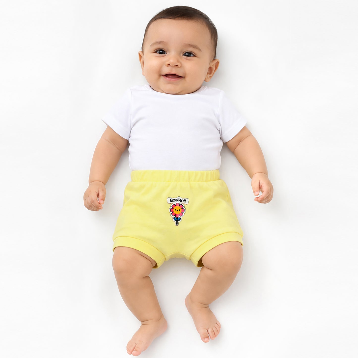 Kuchipoo 100% Cotton Baby Bloomers | Girls Printed Bottoms for Infants & Toddlers | Soft & Comfortable | Elastic Fit Designs - Pack of 6 Multicolour