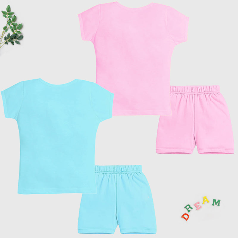 KUCHIPOO Baby Girls T-Shirts and Shorts Set