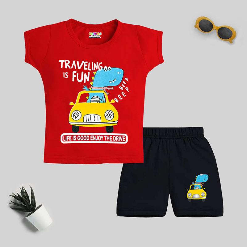 KUCHIPOO Baby Boys T-Shirts and Shorts Set