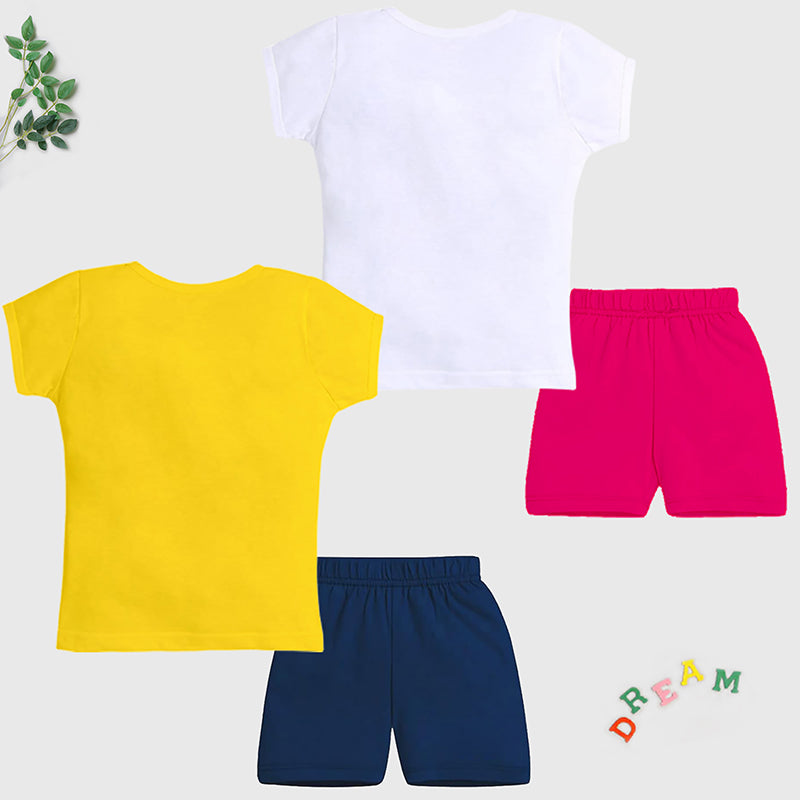 KUCHIPOO Baby Girls T-Shirts and Shorts Set