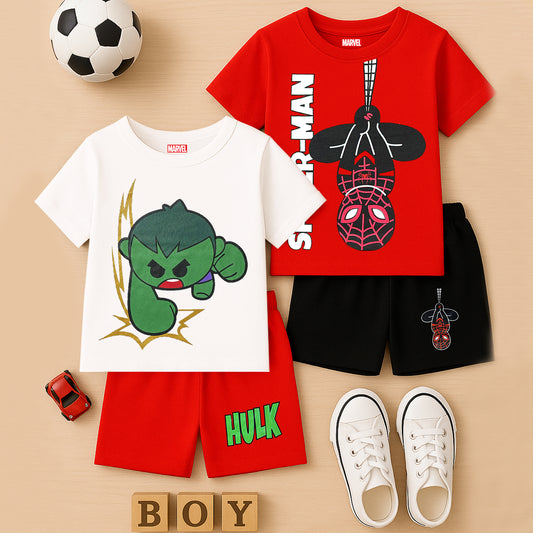 KUCHIPOO © MARVEL Baby Boys T-Shirts and Shorts Set